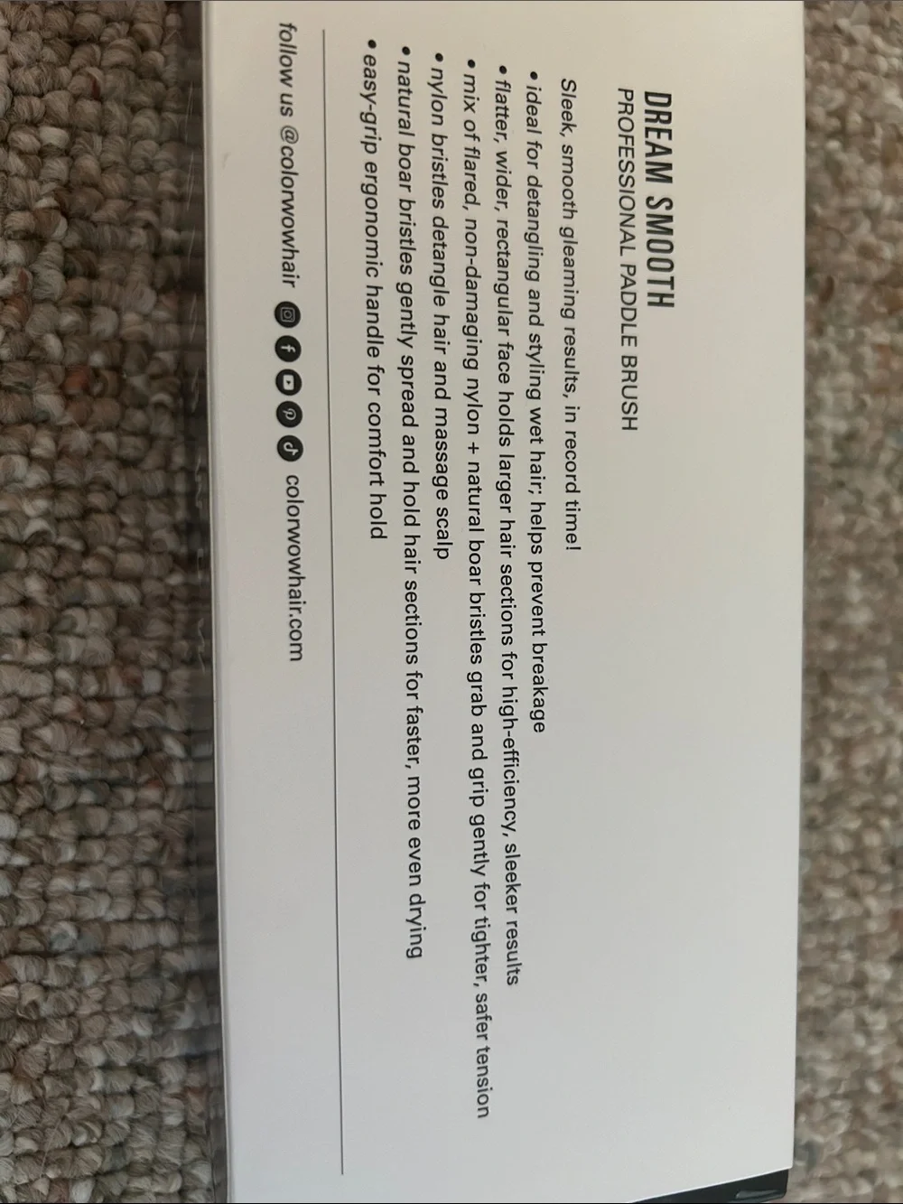 ColorWow professional Paddle Brush